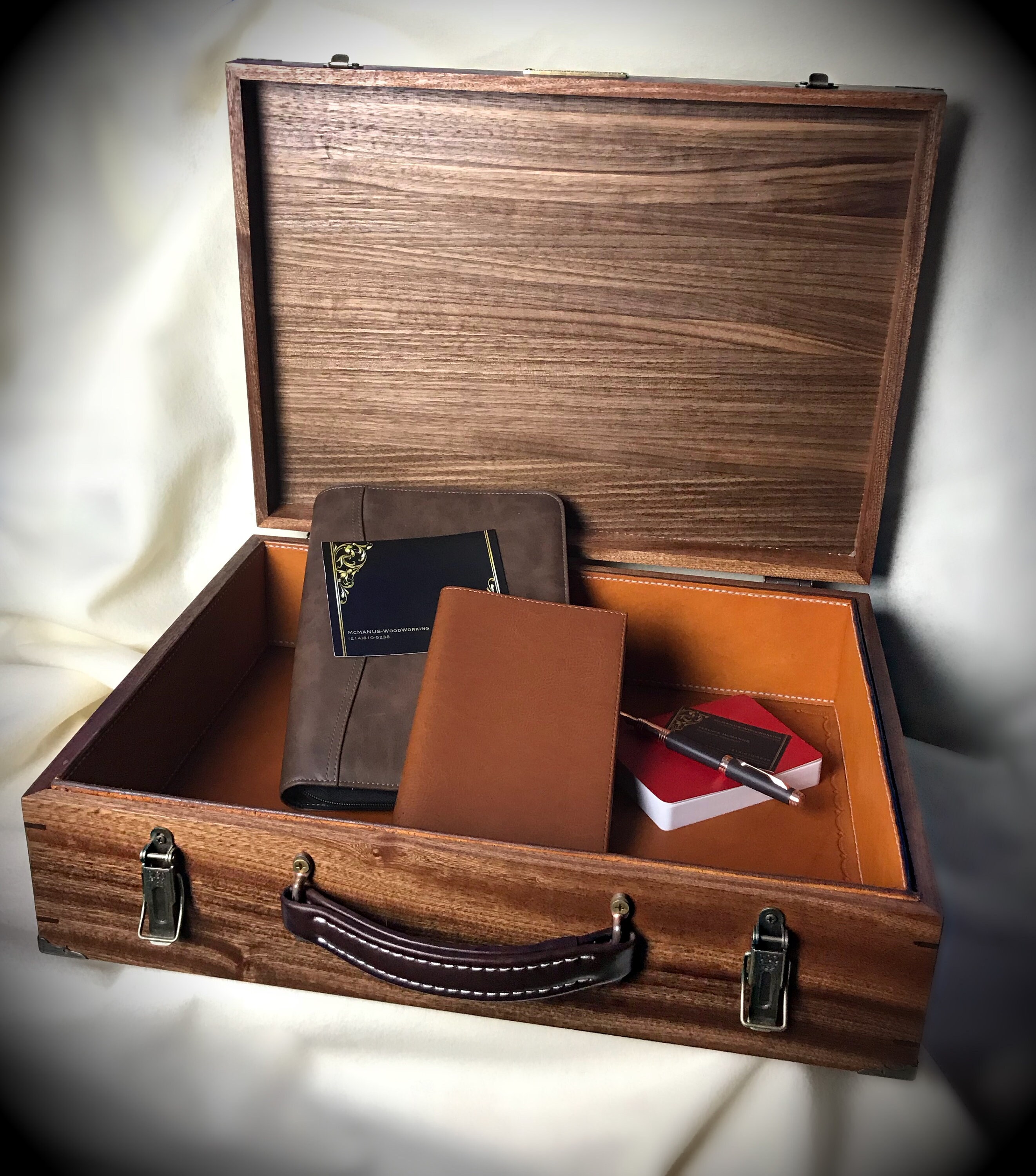 Caja de madera exótica diseñada a medida | Etsy