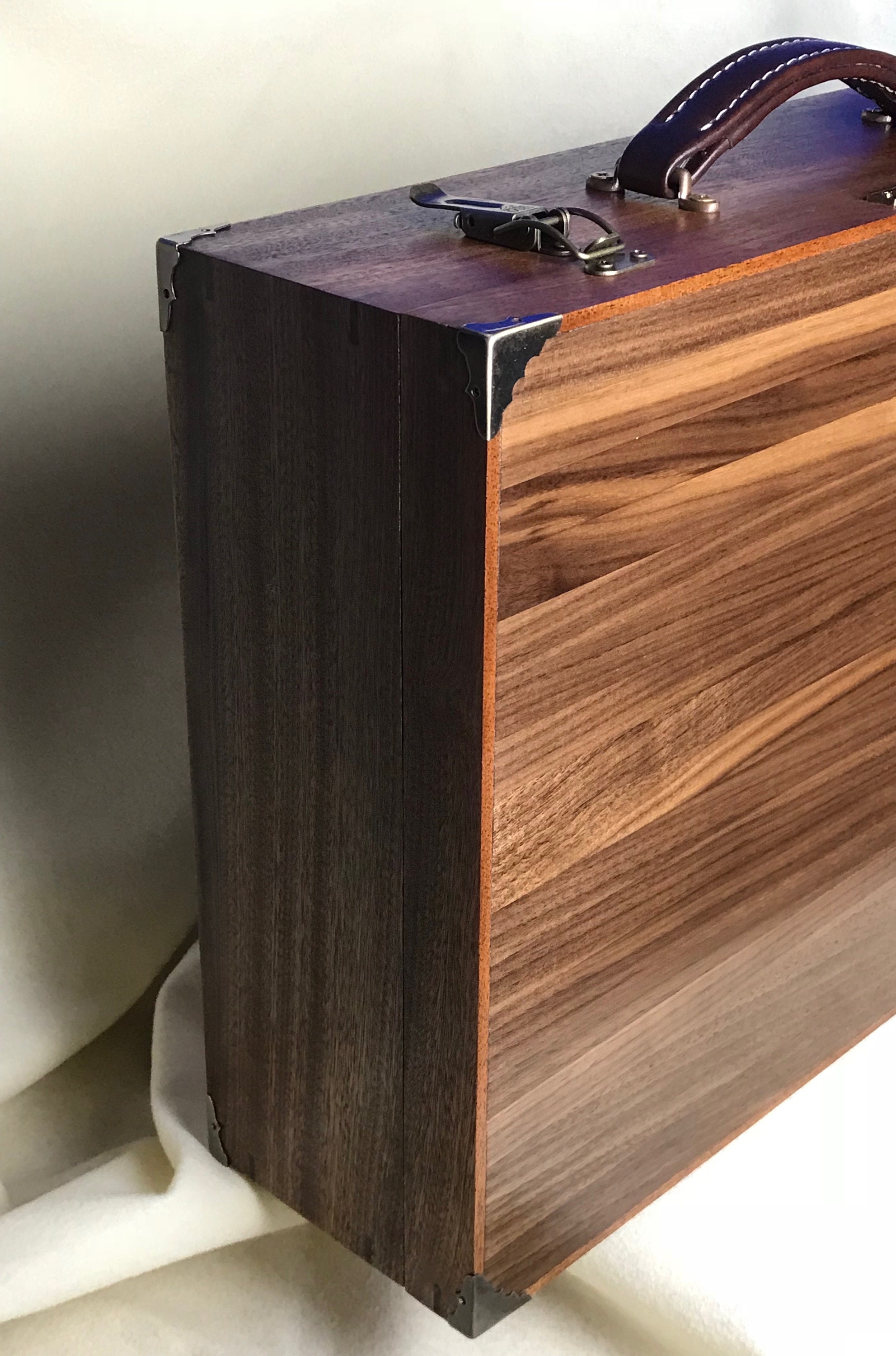 Caja de madera exótica diseñada a medida | Etsy