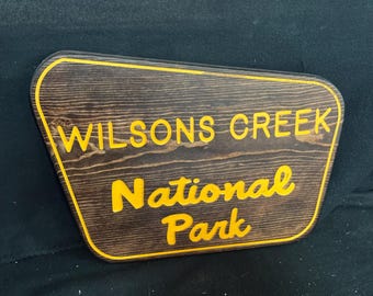 National park  / Carved / Wood Sign / Rustic / Cabin / Sasquatch/ Decor
