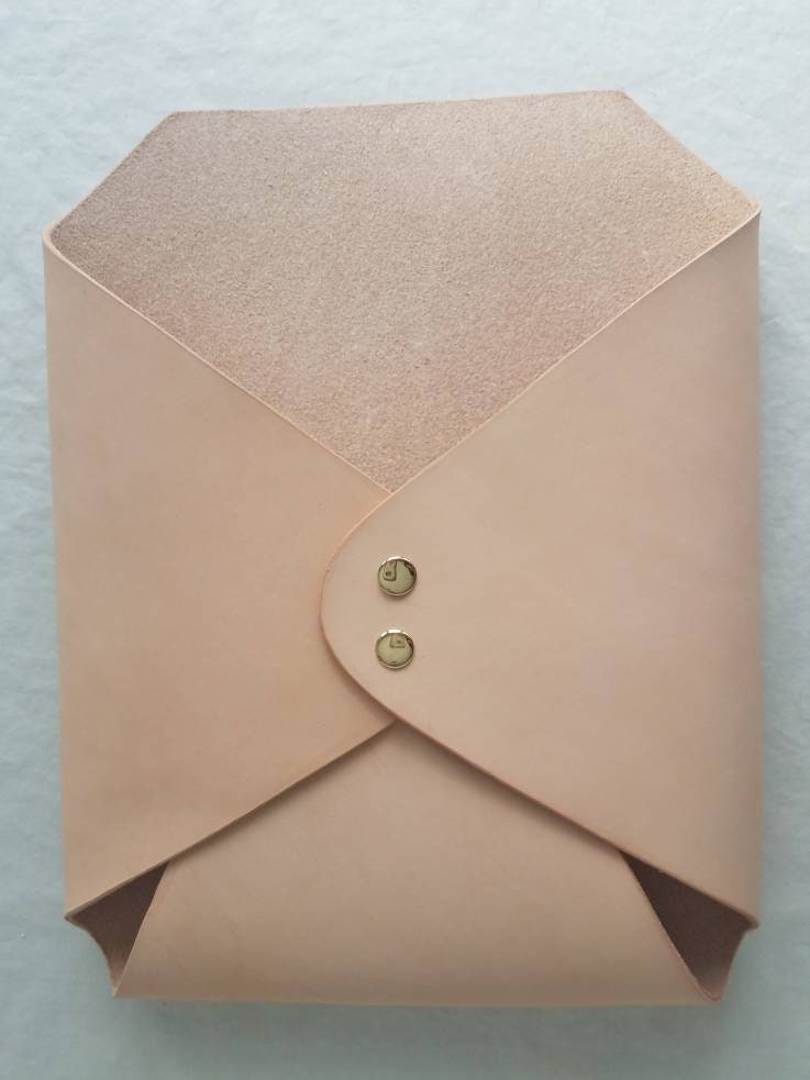 Extra Large Leather Wall Hanging Envelope, Leather Envelope, Mail