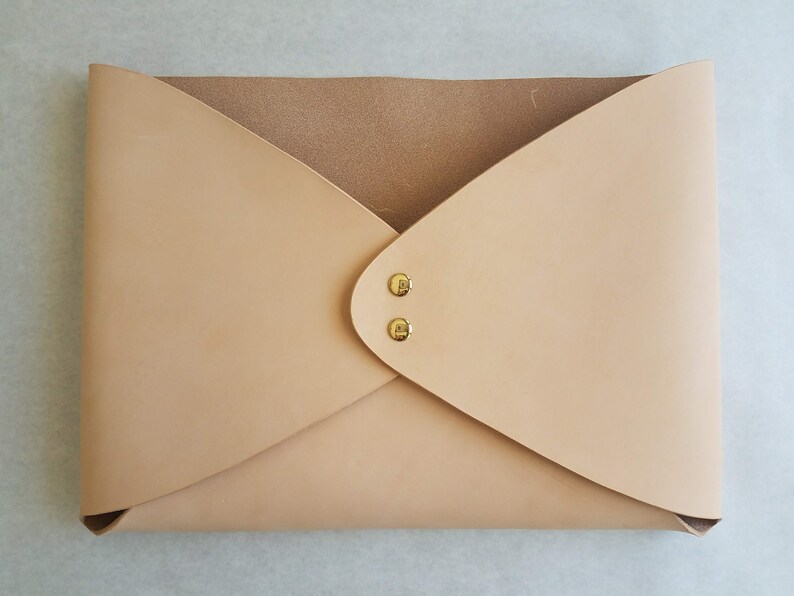 Extra Large Horizontal Leather Wall Hanging Envelope, Leather Envelope