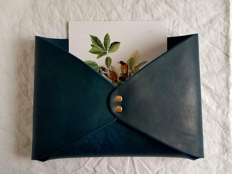 Extra Large Horizontal Leather Wall Hanging Envelope Leather Etsy