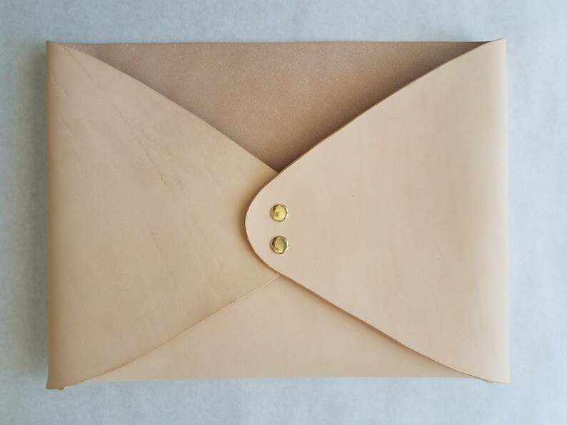 Extra Large Horizontal Leather Wall Hanging Envelope, Leather Envelope
