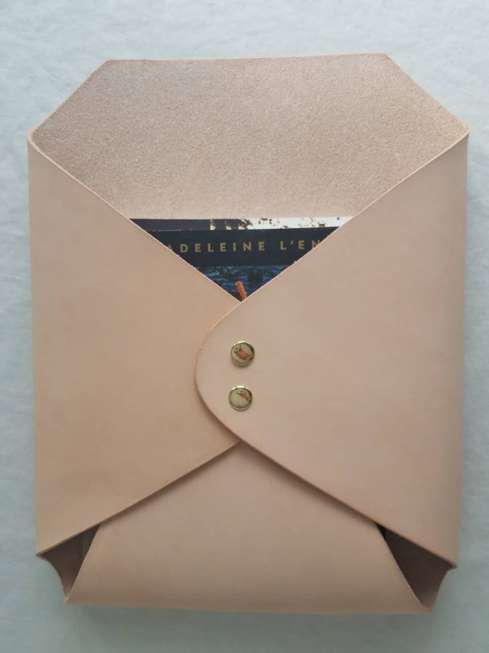 Extra Large Leather Wall Hanging Envelope, Leather Envelope, Mail