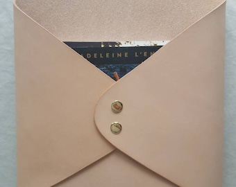 Extra Large Leather Wall Hanging Envelope, Leather Envelope, Mail Organizer, Wall Storage, Office Organizer, Leather Pocket, Magazine Holder