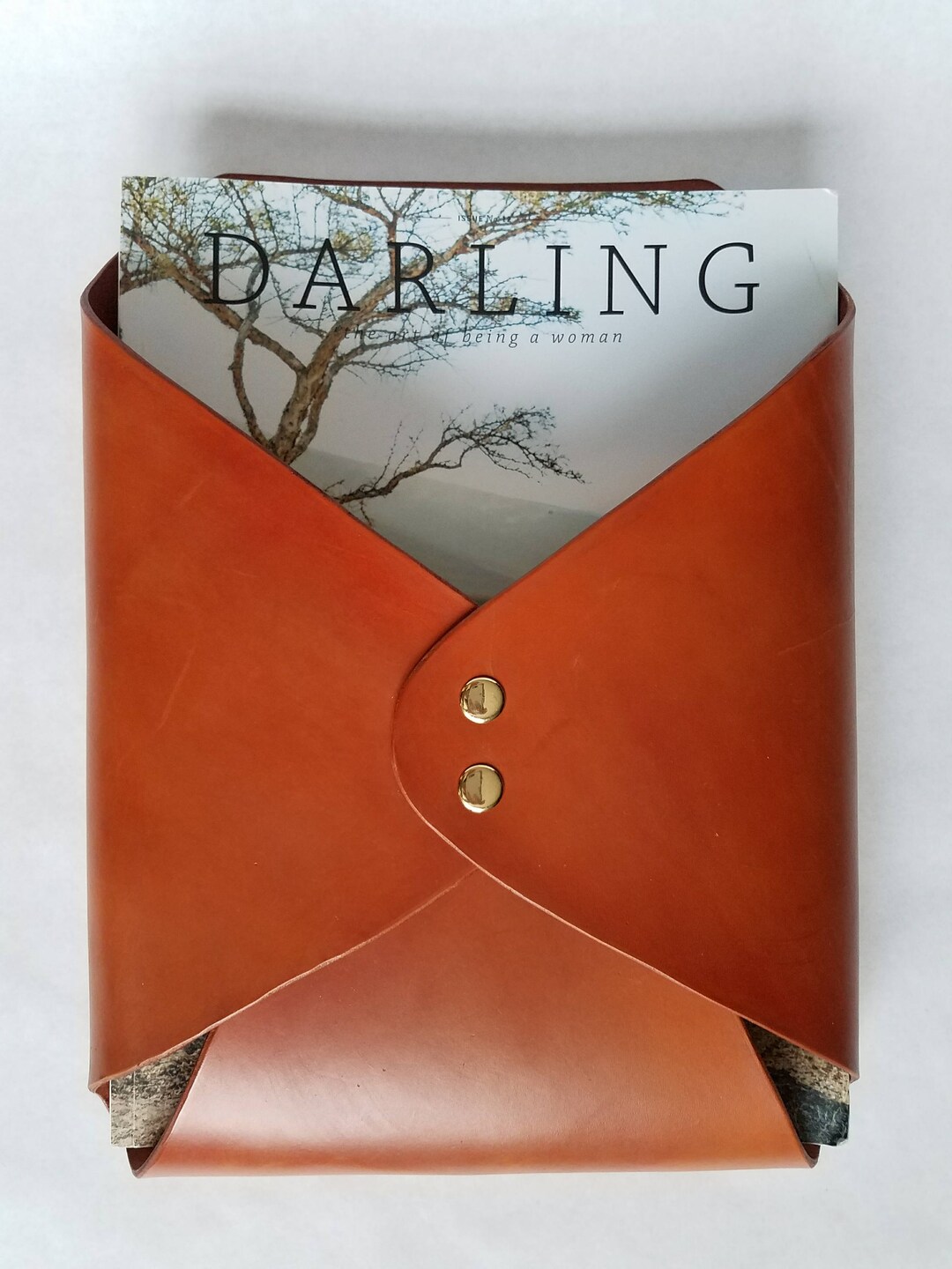 Extra Large Leather Wall Hanging Envelope, Leather Envelope, Mail