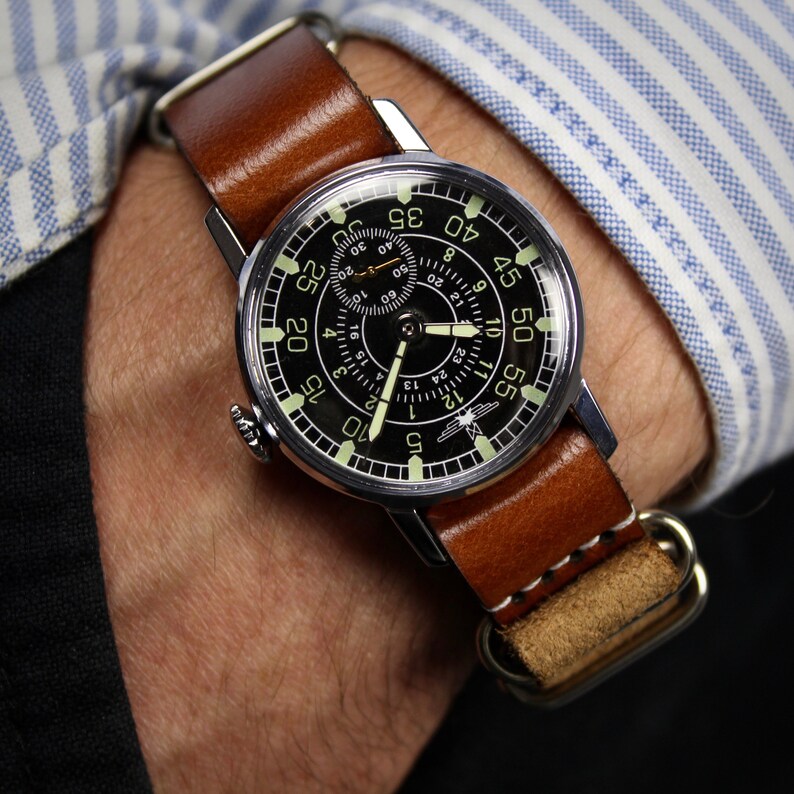 Soviet watch Vintage watch Aviator watch watches for men Etsy