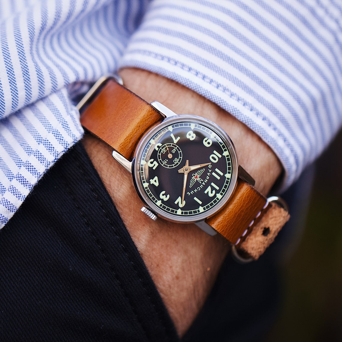 Military vintage watch SHTURMANSKIE. Watches for men watch Etsy