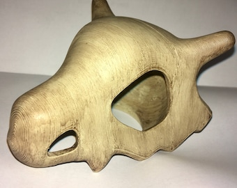 Cubone Skull - 3D Printed and Hand Painted - Pokémon
