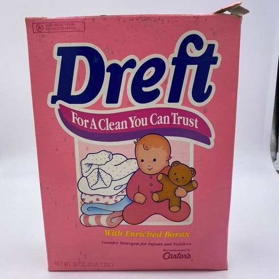 Vintage 1990 Open Box of Dreft Baby Laundry Detergent Proctor Etsy