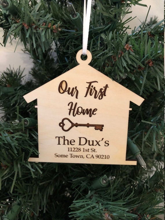 Our First Home Christmas Ornament Personalized Etsy
