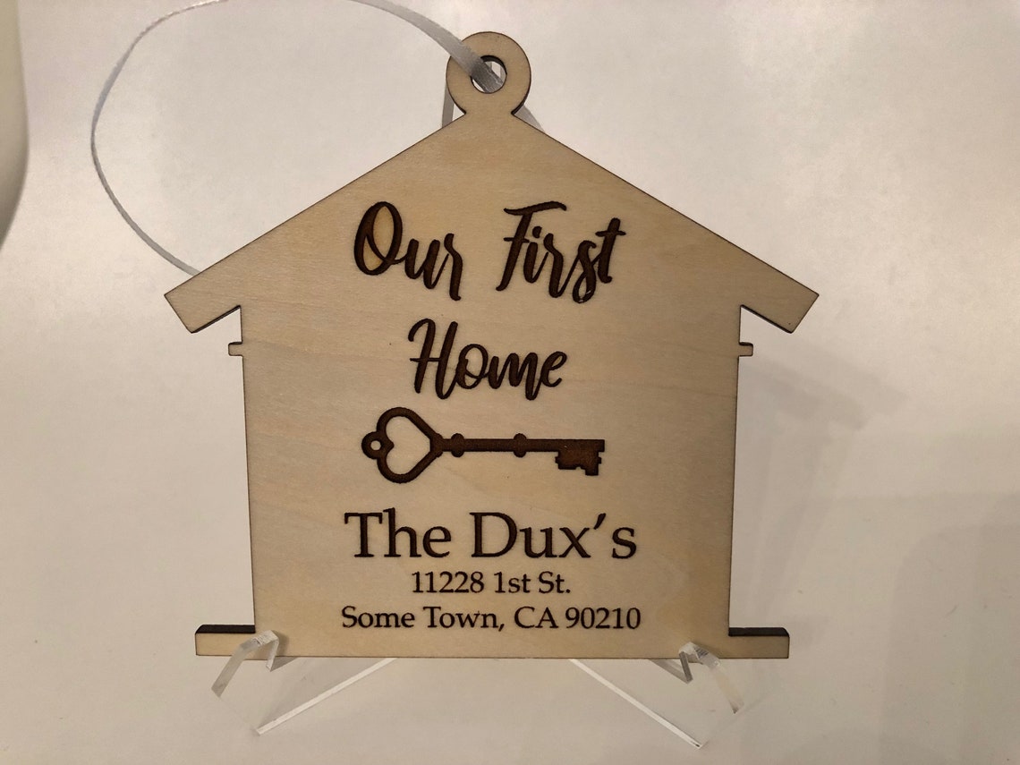 Our First Home Christmas Ornament Personalized Etsy