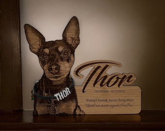 Custom Pet Memorial Collar Display Holder