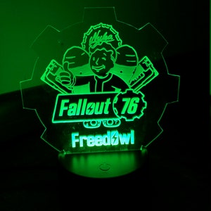Edge lit engraved LED  desk light - night light with remote - Personalized