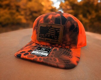 World's Best Hunter Hat, Camo, Blaze Orange, Other Options, Flexfit, Richardson, Yupoong