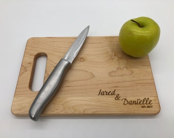 Personalized Established Wood Cutting Board - Wedding - Anniversary - Housewarming Gift - Christmas Gift