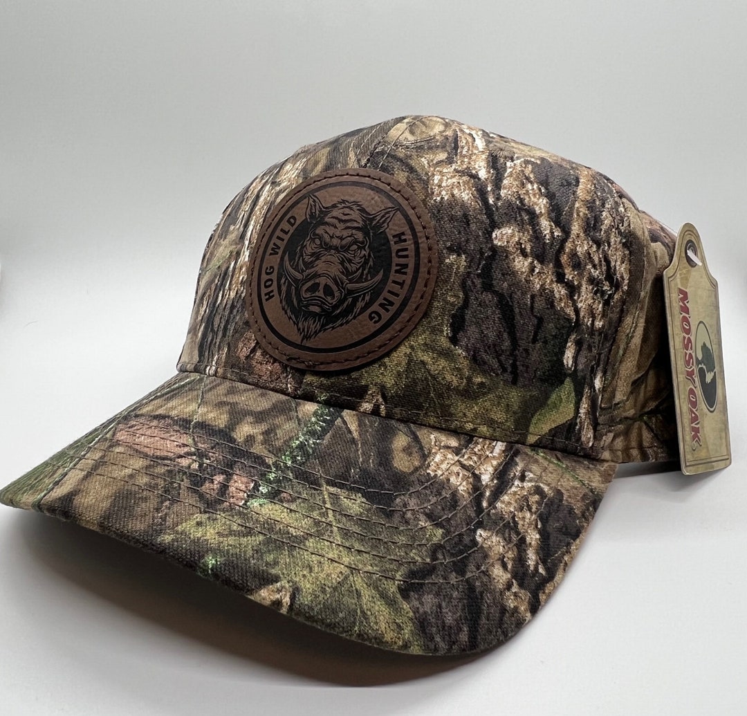 Hog Wild Hunting Hat, Camo, Blaze Orange, Other Options, Flexfit