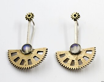 Oscillazioni - Pendant earrings with gears art.391