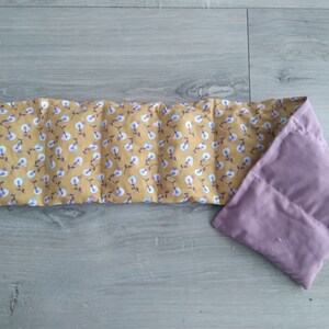 organic dry hot water bottle with cherry stones fleurs boule rose