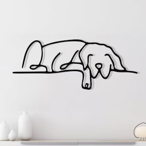 Dog Metal Wall Art, Puppy Metal Wall Decor, Dog Mom Gift, Dog Lovers Gift, Dog Art, Wall Hanging, Animal Minimalist Wall Art, Pet Home Decor