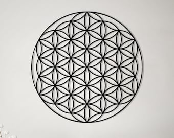 Flower of Life Metal Wall Art, Flower of Life Wall Decor, Wall Decor, Wall Hangings, Geometric Wall Art, Christmas Gift, Housewarming Gift