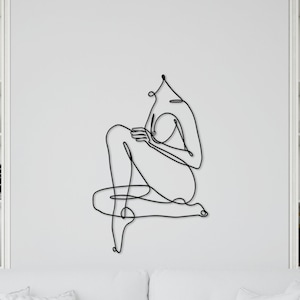 Minimalist Line Art, Metal Wall Decor, Metal Wall Art, Home Wall Hangings, Geometric Wall Art, Home Metal Decor