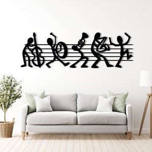 Metal Wall Decor, Marching Band, Music Time, Music Notes Wall Art, Music Decor, Living Room Decoration, Wall Hangings, Music Lover Gift