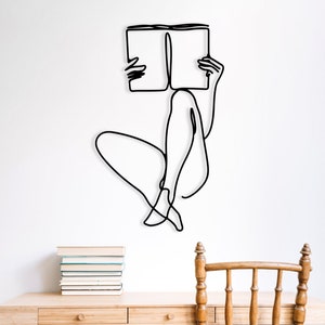Minimalist Line Art, Metal Wall Decor, Metal Wall Art, Home Wall Hangings, Geometric Wall Art, Home Metal Decor