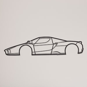 Enzo Silhouette Metal Wall Art: Garage Decor