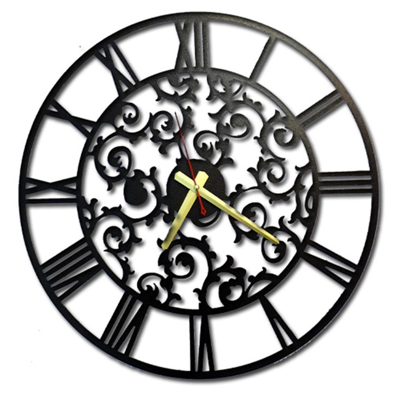 Lille Unique Design Metal Wall Clock Metal Wall Decor Art Etsy