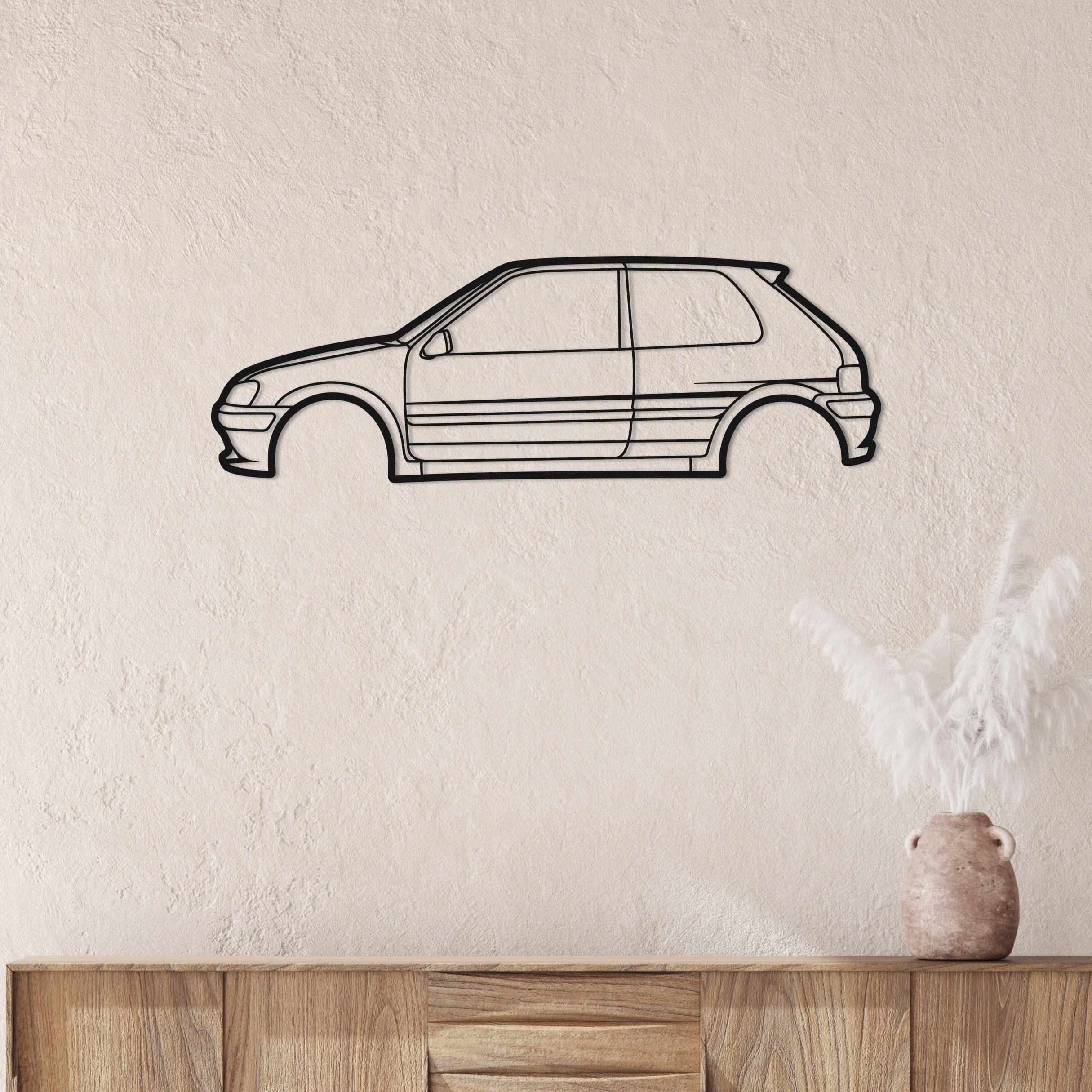 Peugeot 106 Silhouette Metal Wall Art: Garage Decor - Etsy