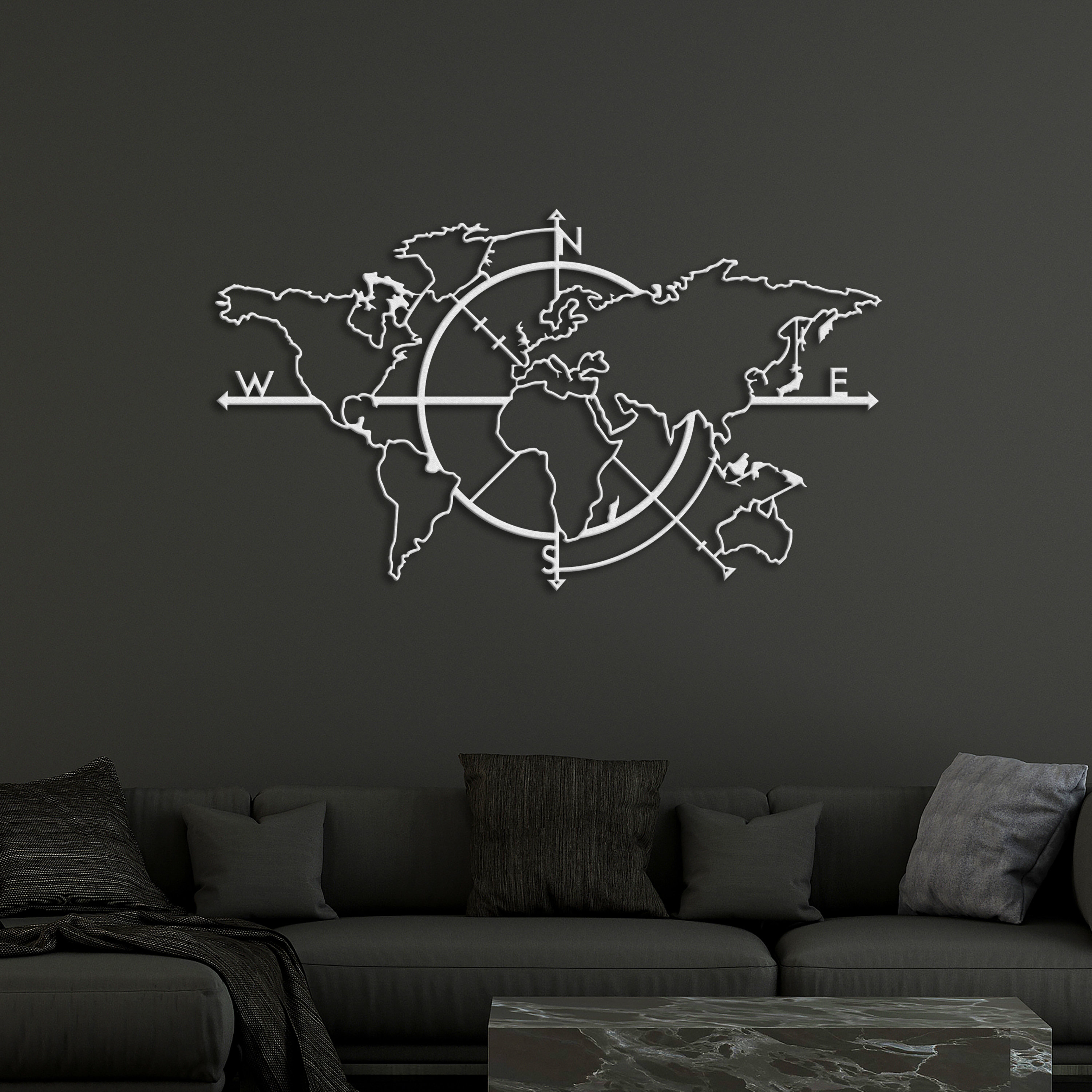 Metal World Map Metal Wall Decor Metal Wall Art World Map Etsy Australia