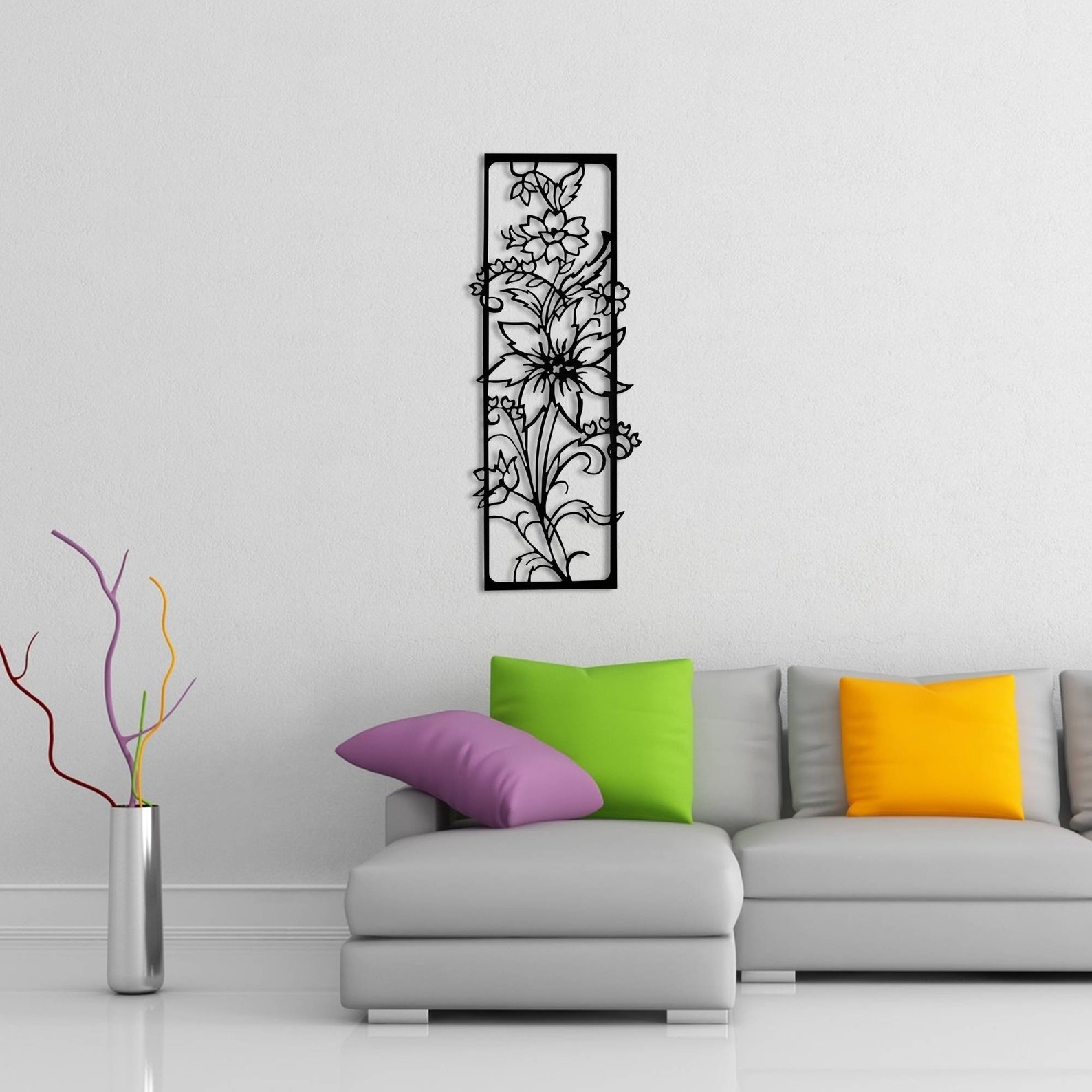 Flower Metal Wall Decor Metal Wall Decor Art Work Wall Art Etsy