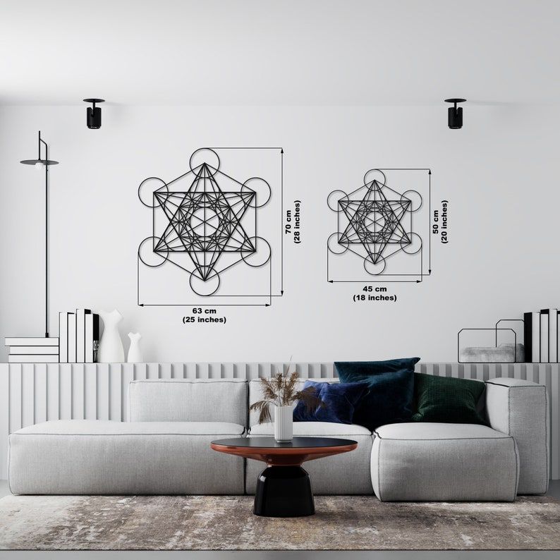 Metatron Metal Wall Art: Sacred Geometry Decor - Etsy