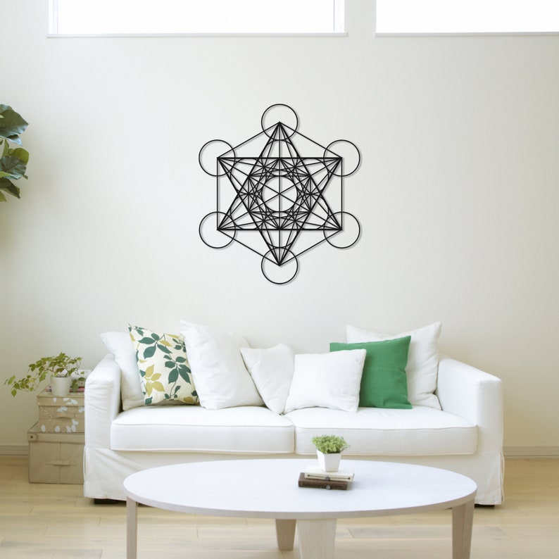 Metatron Metal Wall Art: Sacred Geometry Decor - Etsy