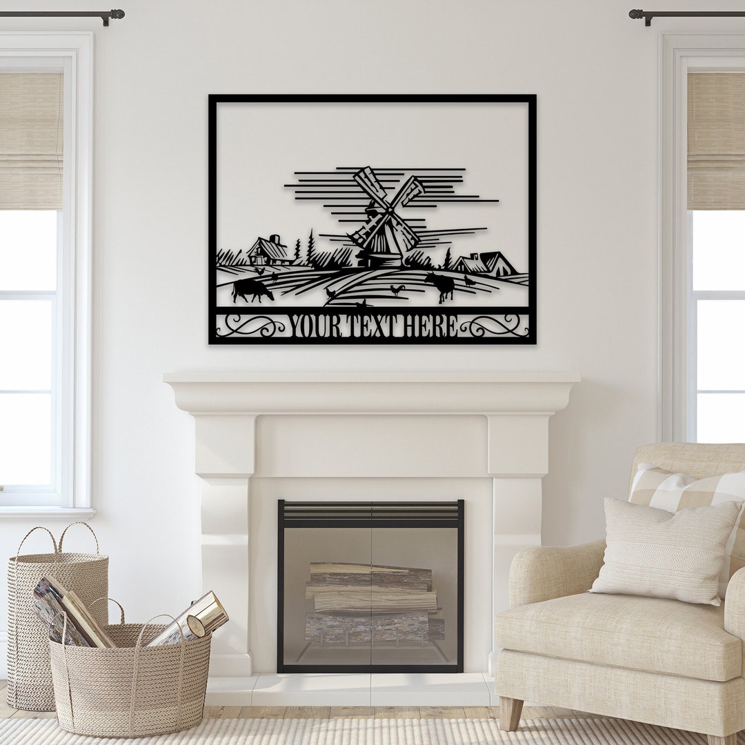 Metal Wall Art, Farm Metal Wall Decor, Personalized Farm Decor, Wall Hangings, Nature Wall Art