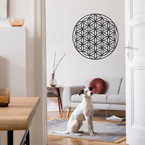 Flower of Life Metal Wall Art, Flower of Life Wall Decor, Wall Decor, Wall Hangings, Geometric Wall Art, Christmas Gift, Housewarming Gift zdjęcie 7