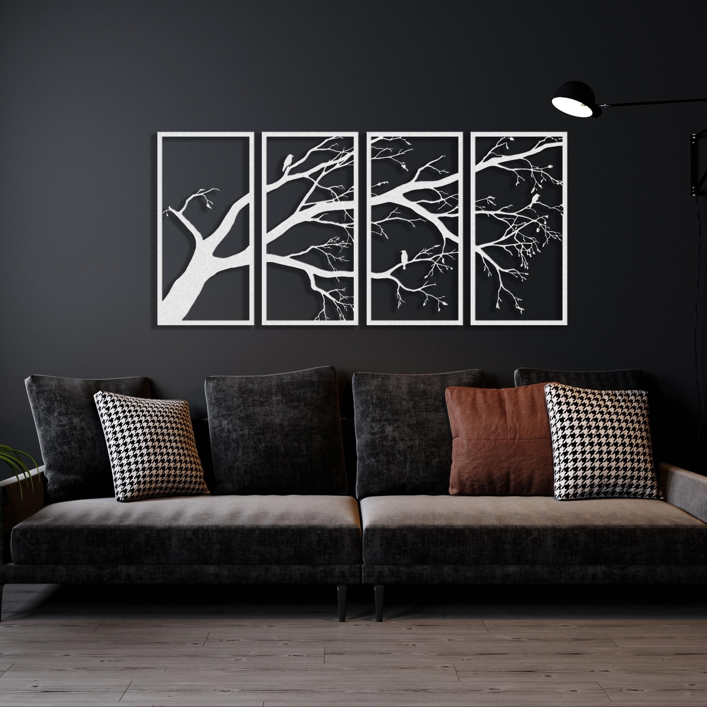Metal Outdoor Wall Art Metal Wall Art Large Tree Of Life With Birds ...
