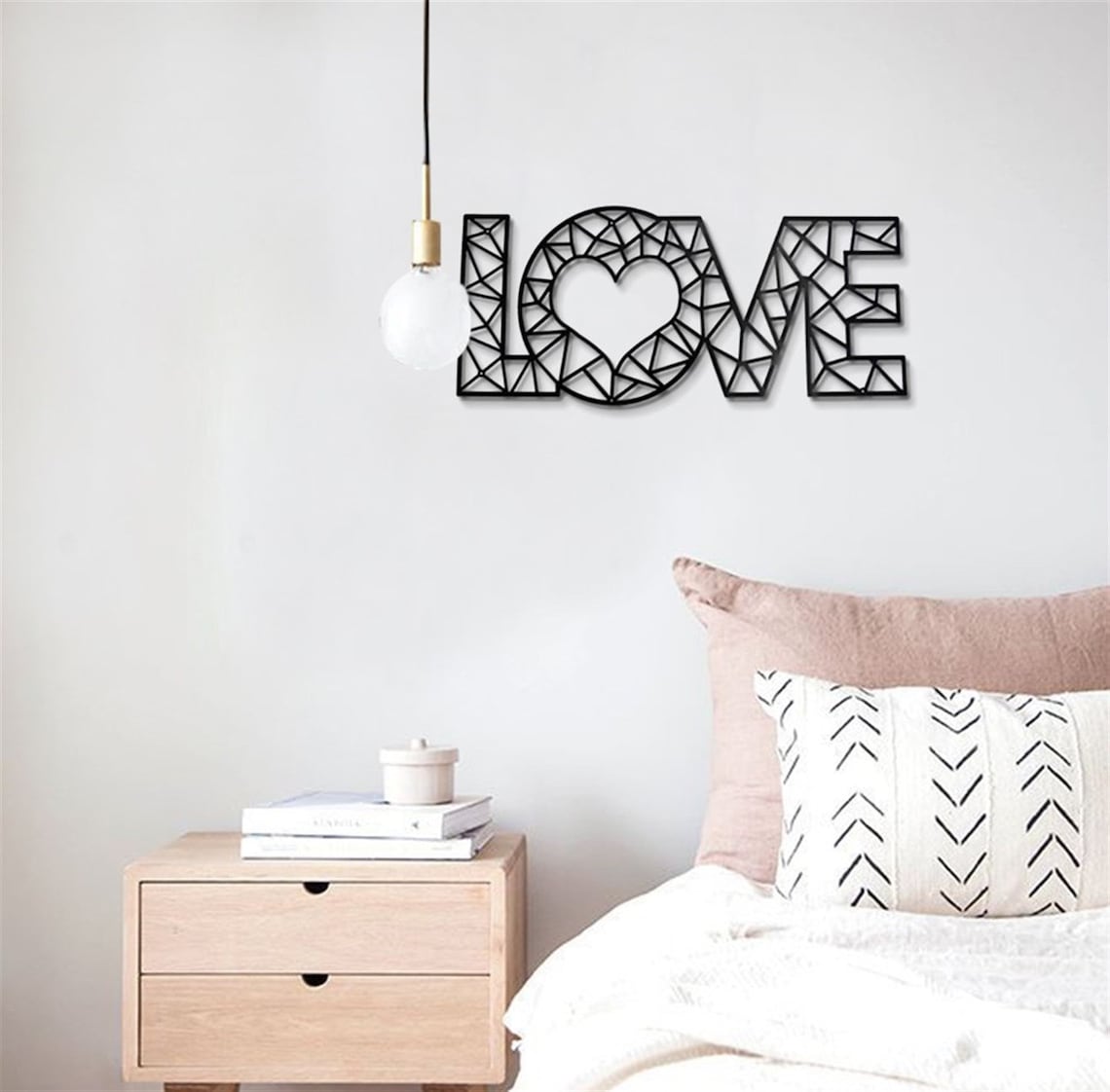 Love Metal Wall Decor Metal Wall Art Decor 3D Metal Wall Decor Etsy
