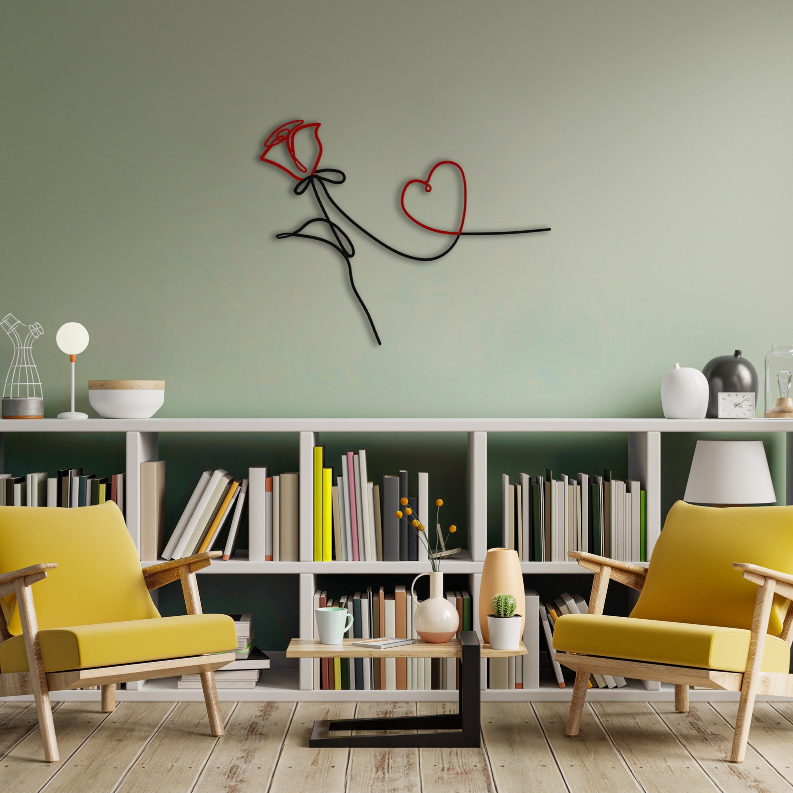 Minimalist Line Art Metal Wall Decor Metal Wall Art Home Etsy