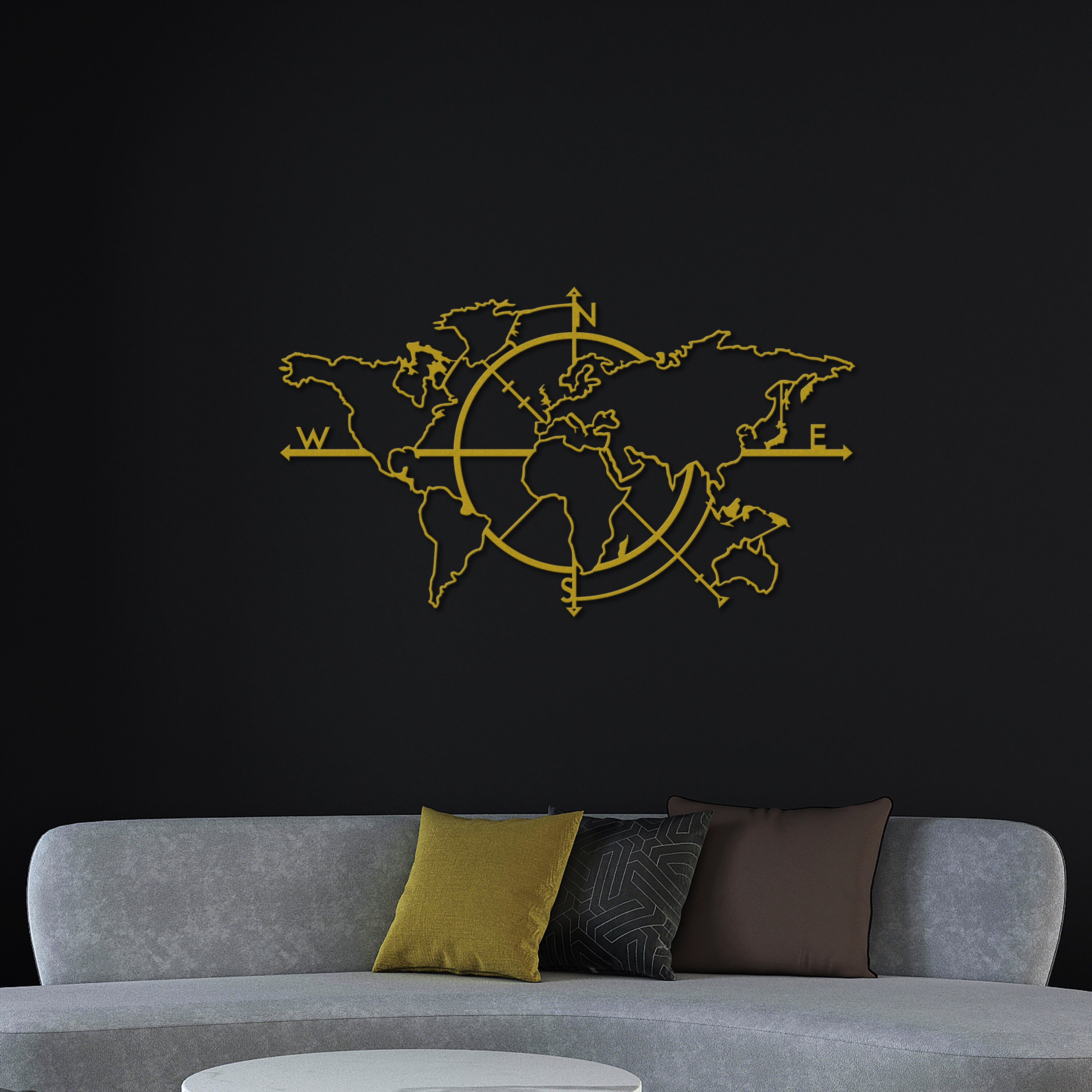Metal World Map Metal Wall Decor Metal Wall Art World Map Etsy Australia