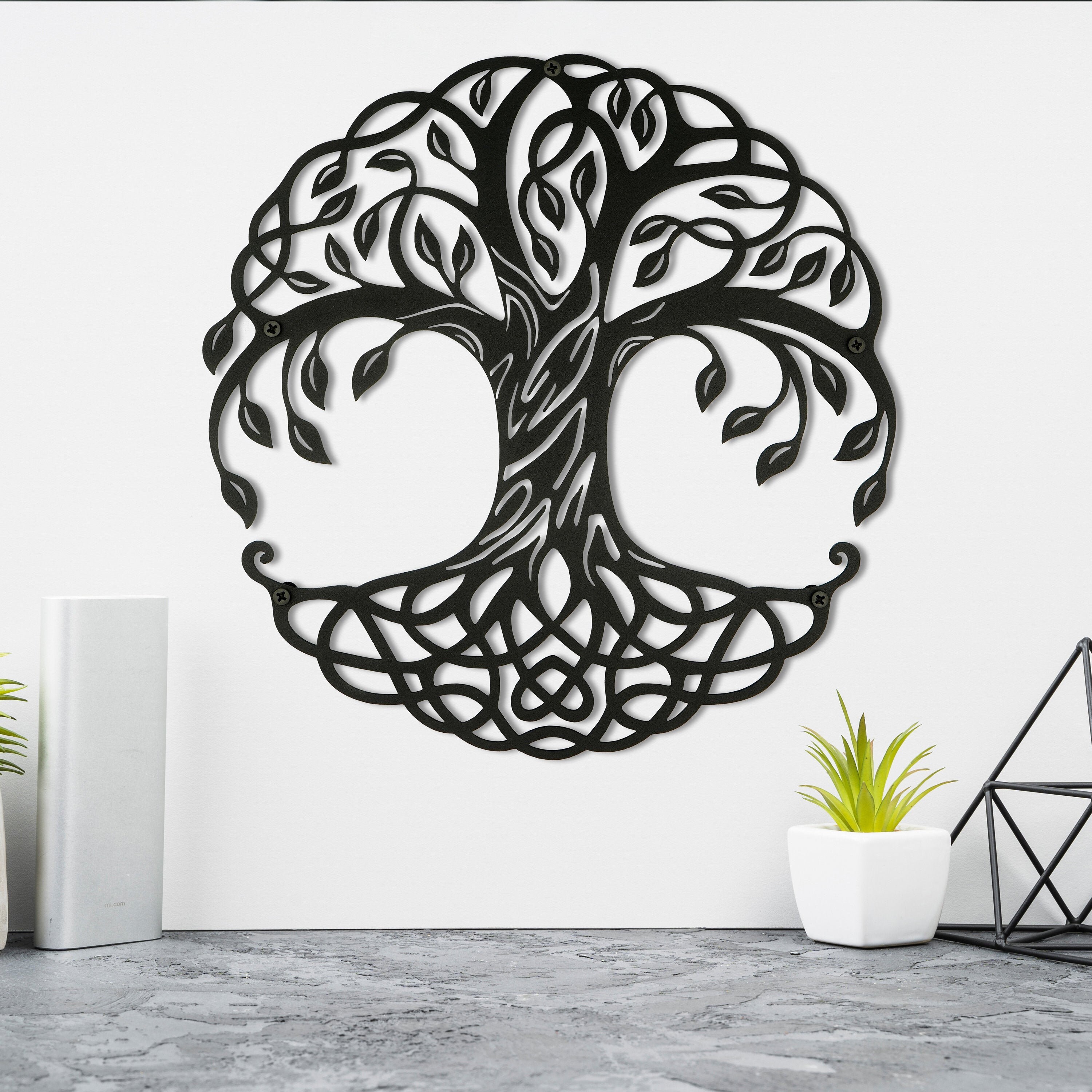 Arbre de Vie Mural en Métal Doré 97×1,8x65cm – Sweet Maloryne