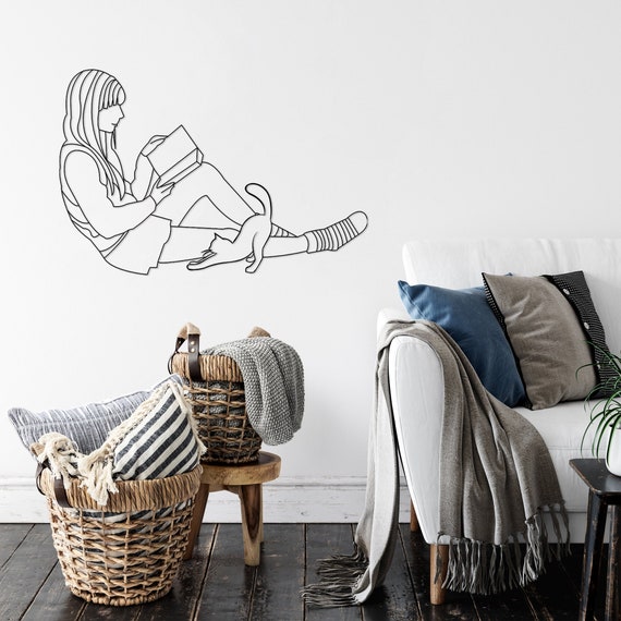 2 Decorazioni Murali Geometriche In Metallo Nero - Minimaliste, 43x29 Cm, Per Camera E Soggiorno - Foto 6