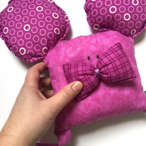 Doudou Souris Violet image 3