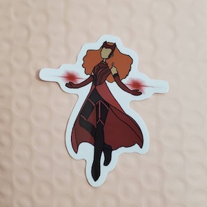 Scarlet Witch Wanda Inspired Sticker
