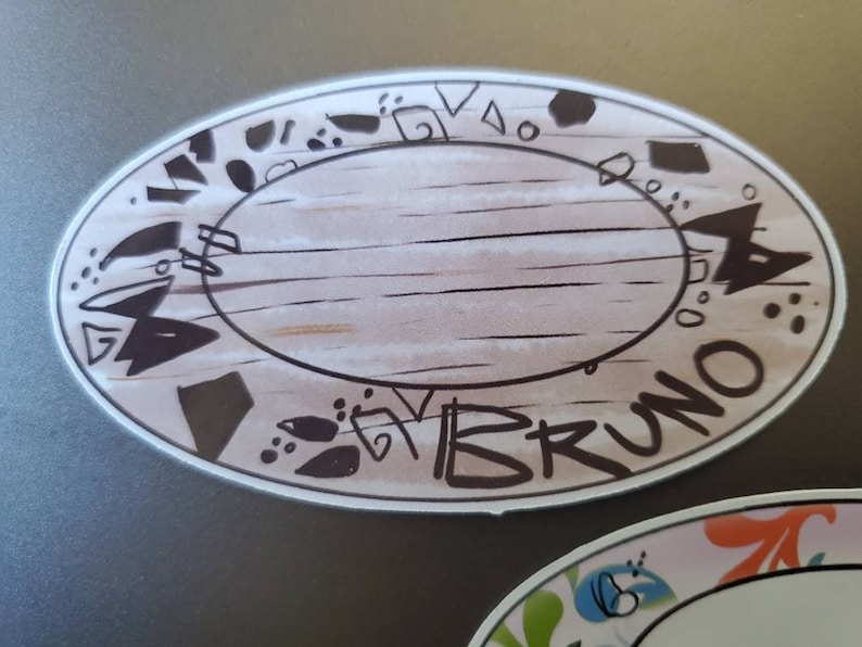 Bruno Plate Sticker Encanto Inspired Etsy