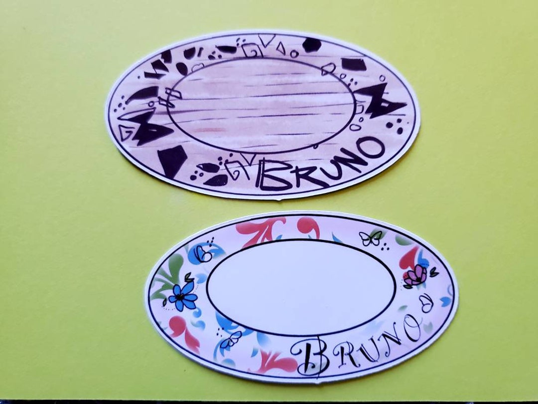 Bruno Plate Sticker Encanto Inspired Etsy