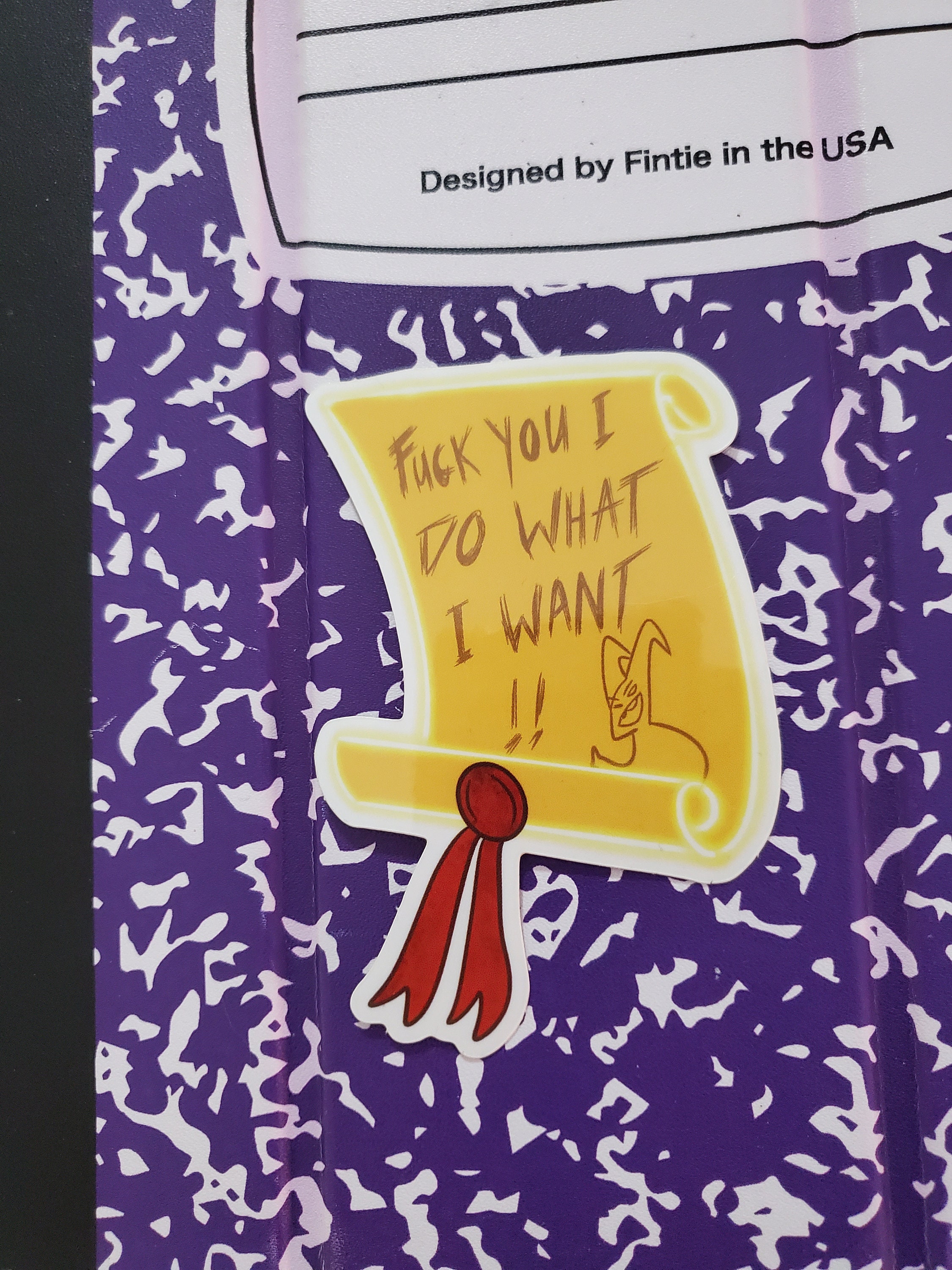 Hazbin Hotel Adam Scroll Inspired Sticker - Etsy