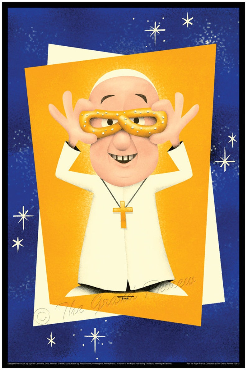 Pope Francis dances The Philly Dog in Philadelphia. LP cover size for an LP cover frame image 5