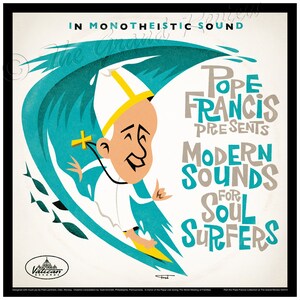 Pope Francis dances The Philly Dog in Philadelphia. LP cover size for an LP cover frame image 9